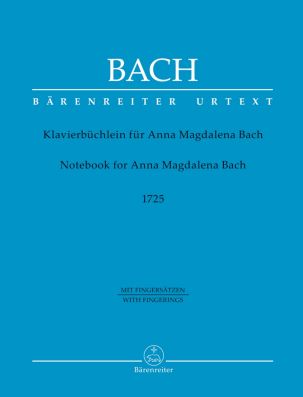 Notebook for Anna Magdalena Bach 1725 (Piano with fingerings)